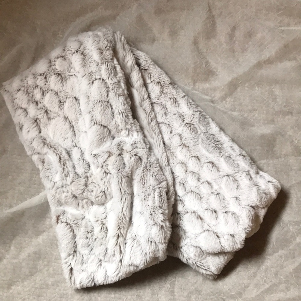 Faux fur infinity scarf